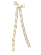 Tumeric Yellow And White Bow