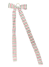 Red And Green Stripe Bow