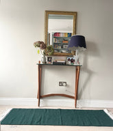 BOTTLE GREEN FLAT WEAVE DHURRIE RUNNER The Charpoy