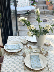 Blue Delphinium Table Cloth The Charpoy