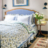 Blue Rose Quilt/Eiderdown The Charpoy