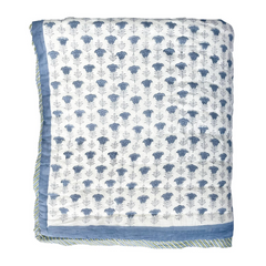 Blue Tulip Quilt/Eiderdown The Charpoy