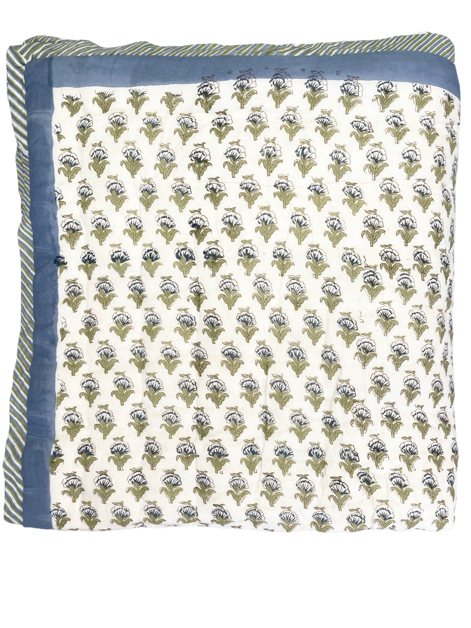 Blue Tulip Quilt/Eiderdown The Charpoy