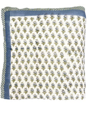 Blue Tulip Quilt/Eiderdown The Charpoy