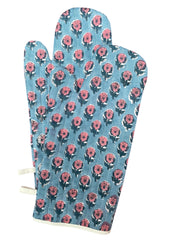 Blue Oven Gloves