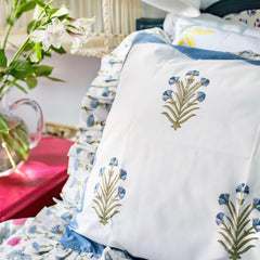 Carnation Flower Pillow Cover The Charpoy