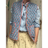 Cornflower Blue Gilet The Charpoy