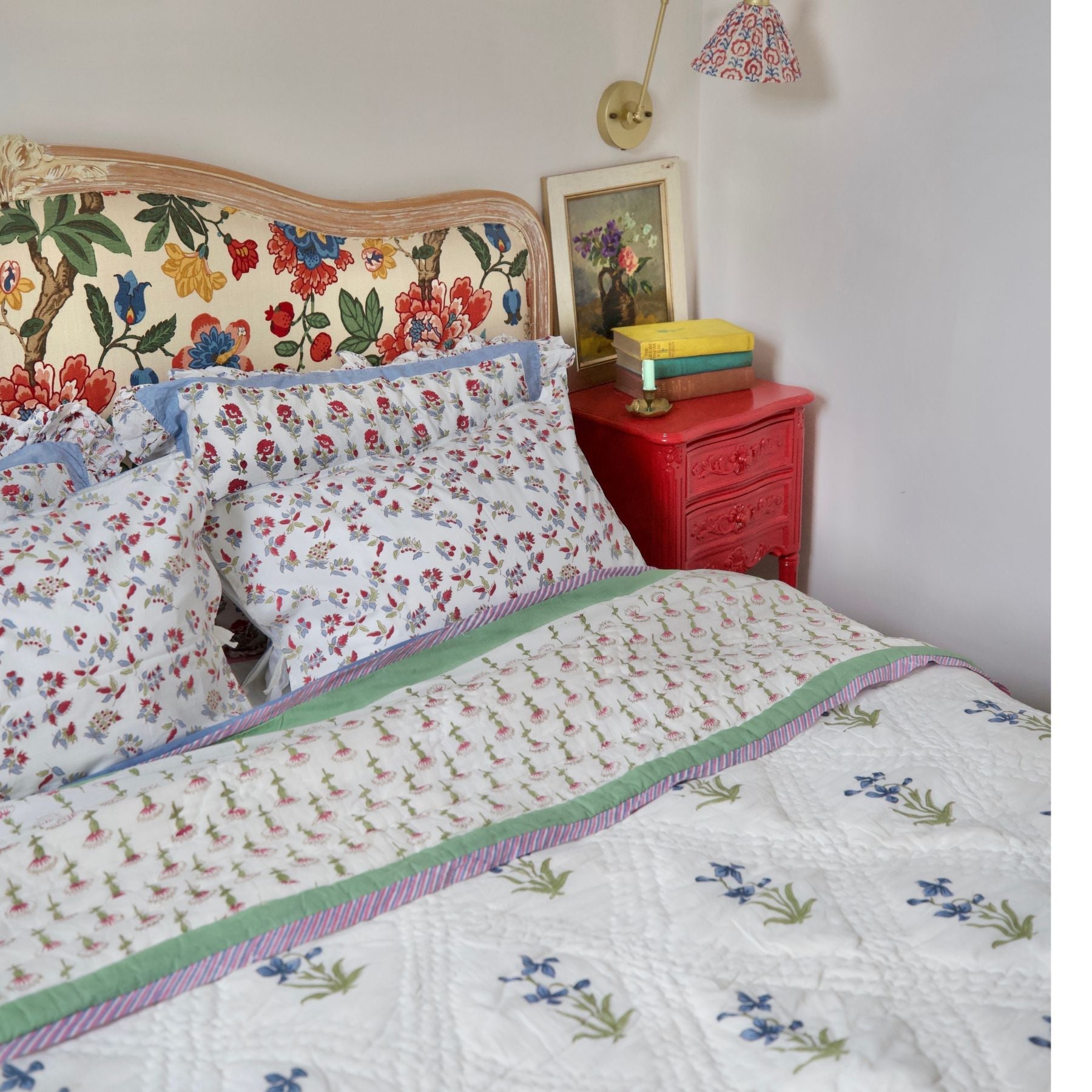 Daffodil Flower Quilt/Eiderdown The Charpoy