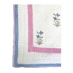 Daffodil Flower Quilt/Eiderdown The Charpoy