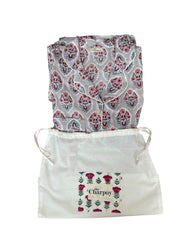 Flower Motif Cotton Pyjamas The Charpoy