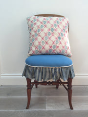 Fuschia Pink Hand block printed Cushion The Charpoy