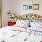 Gerbera Flower Quilt/Eiderdown The Charpoy