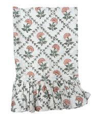 Green Lattice Cotton kitchen Hand Towel The Charpoy