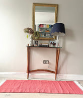 INDIAN CARROT RED FLAT WEAVE DHURRIE RUNNER The Charpoy