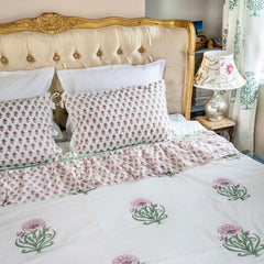 Lily Flower Pillow Cover With Ties The Charpoy