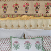 Lily Flower Pillow Cover With Ties The Charpoy