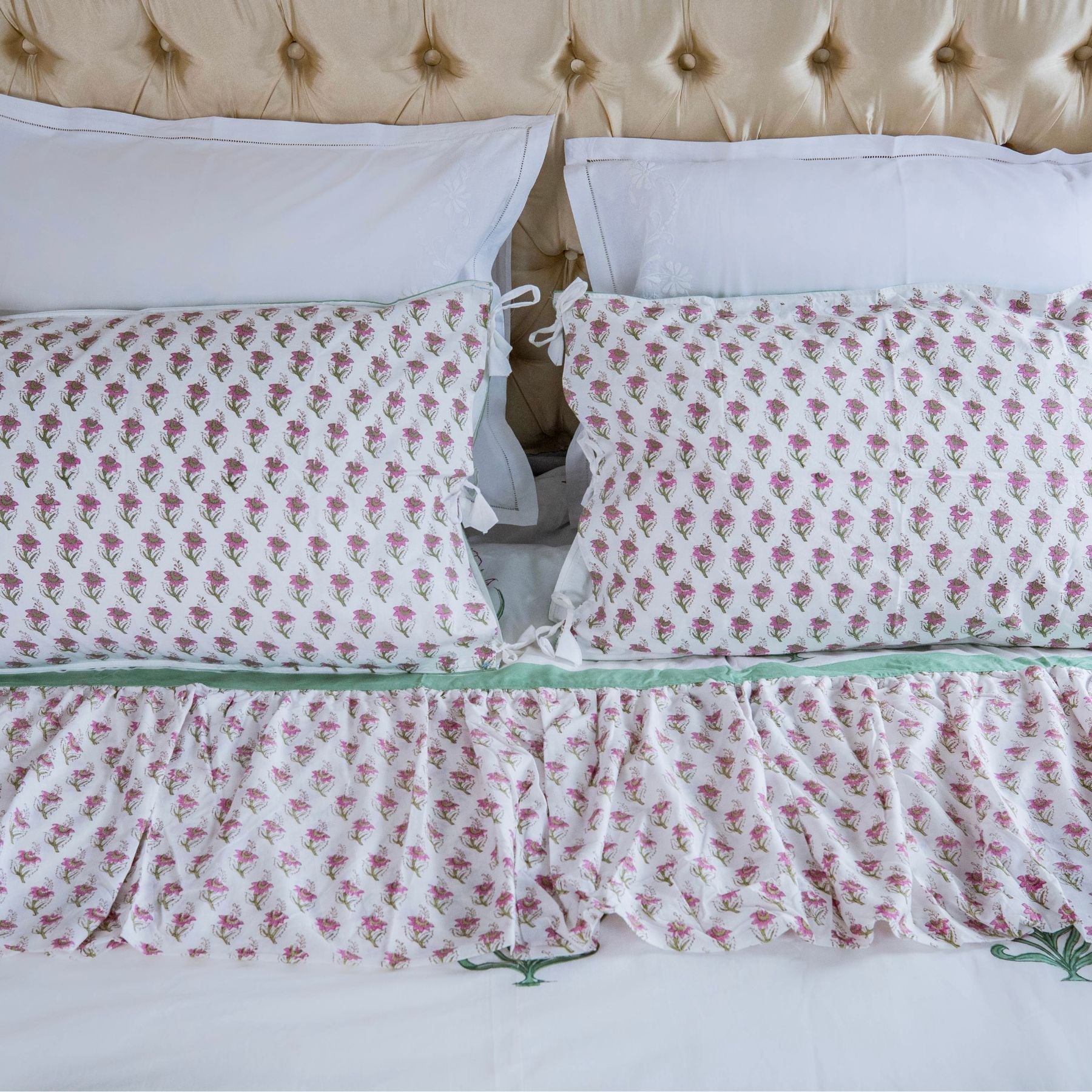 Lily Motif Top Sheet The Charpoy