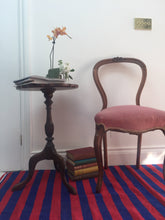 Limited Edition Red & Blue Stripe Hand Woven Dhurrie The Charpoy