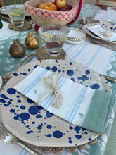 Pale Blue Stripe Napkins (Set Of Four) The Charpoy