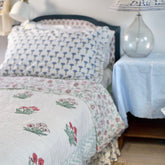 Pansy Flower Quilt/Eiderdown The Charpoy