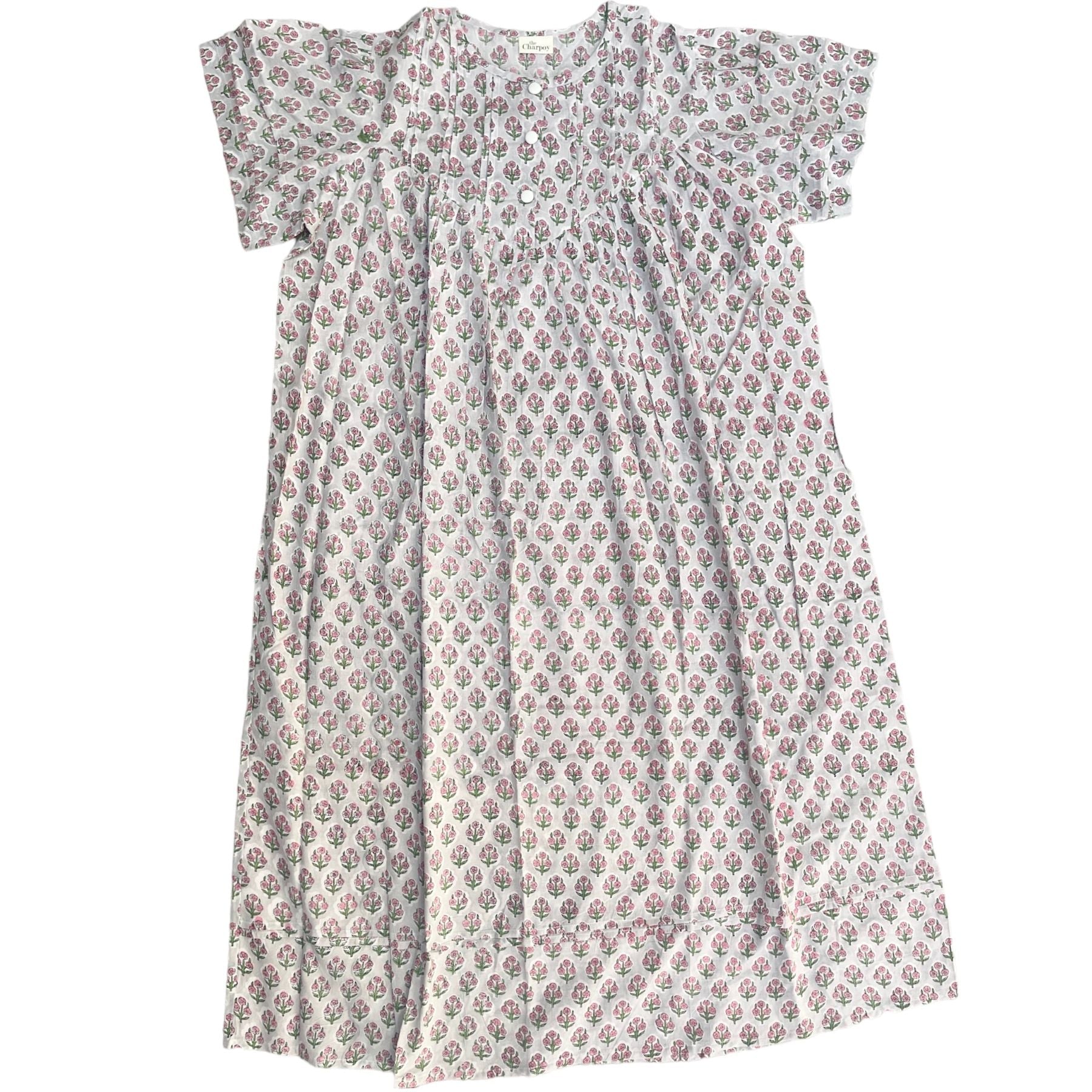 Pink Flower Cotton Nighties The Charpoy