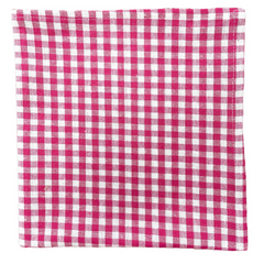 Rasberry Small Pink Gingham Napkins The Charpoy