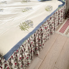 Red Flower Floral Valances The Charpoy