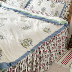 Red Flower Floral Valances The Charpoy