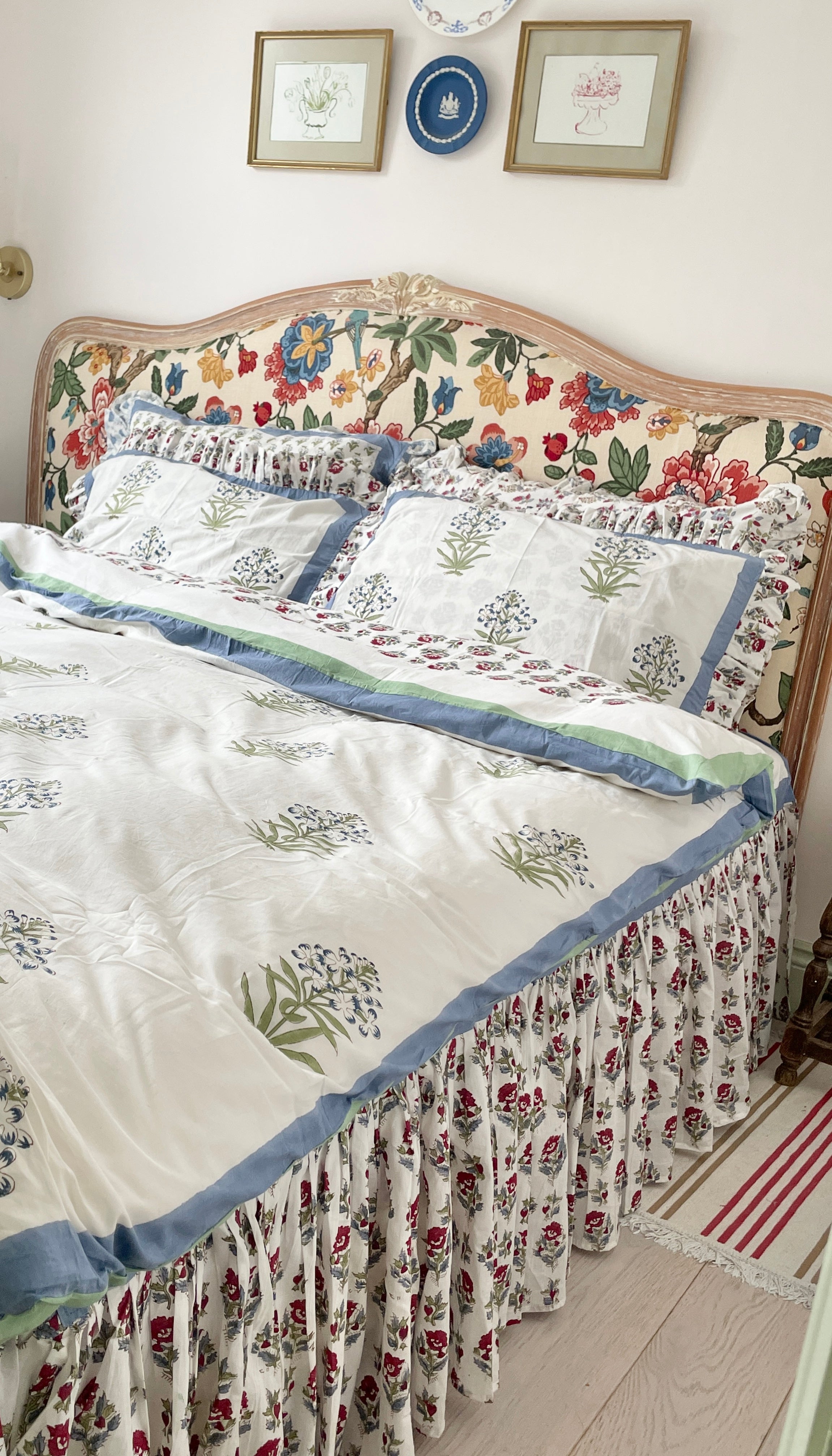 Red Flower Floral Valances The Charpoy