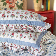 Red Flower Pillow Cover The Charpoy