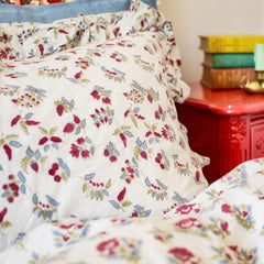 Red Flower Pillow Cover The Charpoy