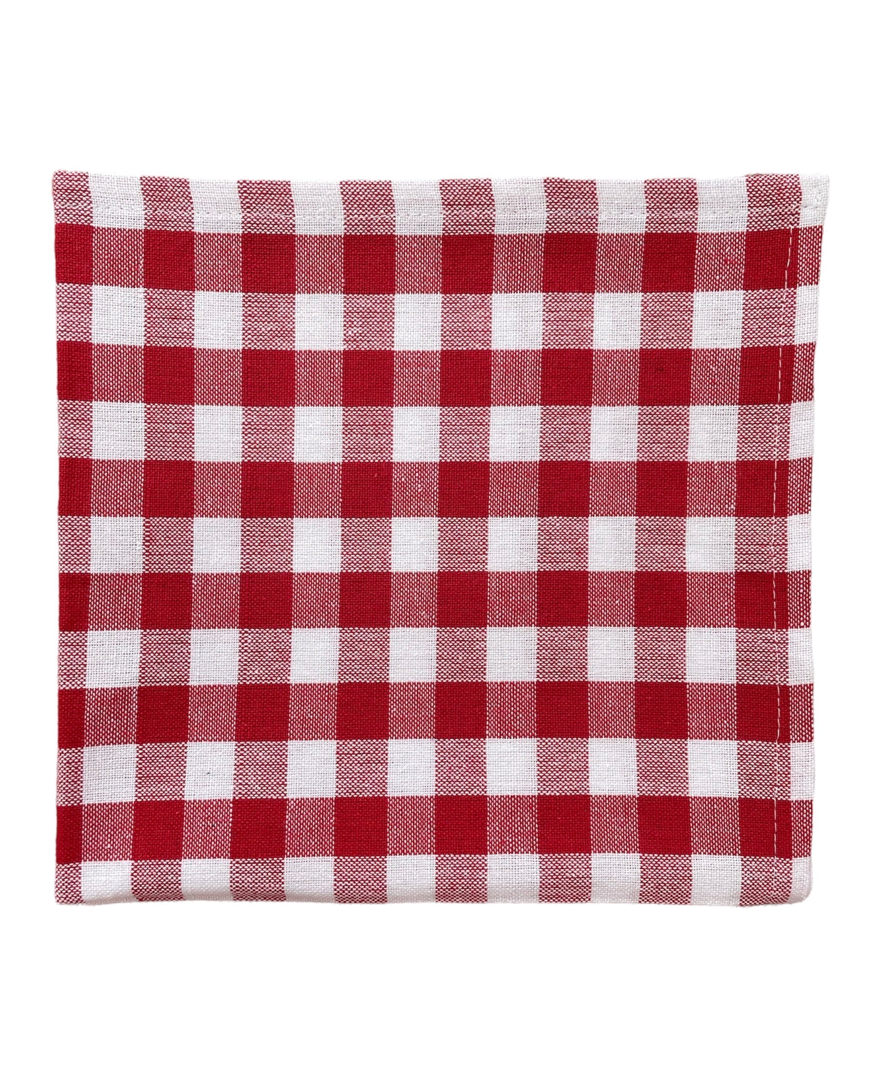 Strawberry Red Gingham Napkins The Charpoy