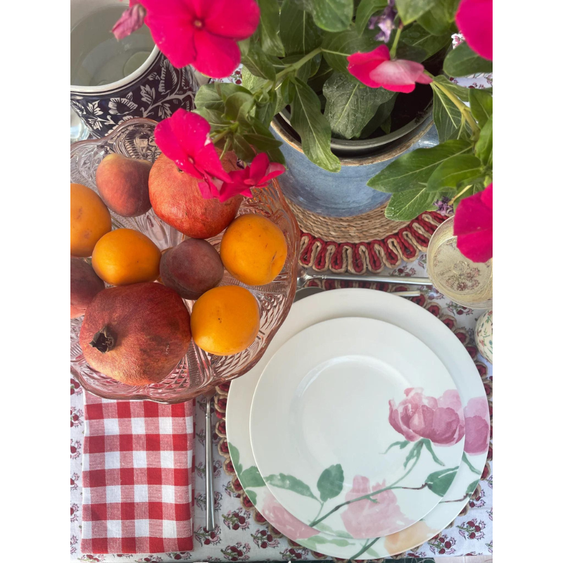Strawberry Red Gingham Napkins The Charpoy