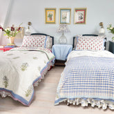 Handwoven Khadi Cotton Throws The Charpoy