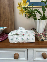 Wild Flower Motif Tissue Box Cover