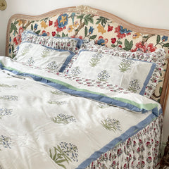 White Flower Duvet Cover The Charpoy