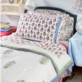 White Flower Quilt/Eiderdown The Charpoy