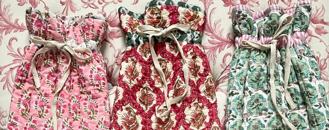 Block Printed Hot Water Bottle Covers The Charpoy