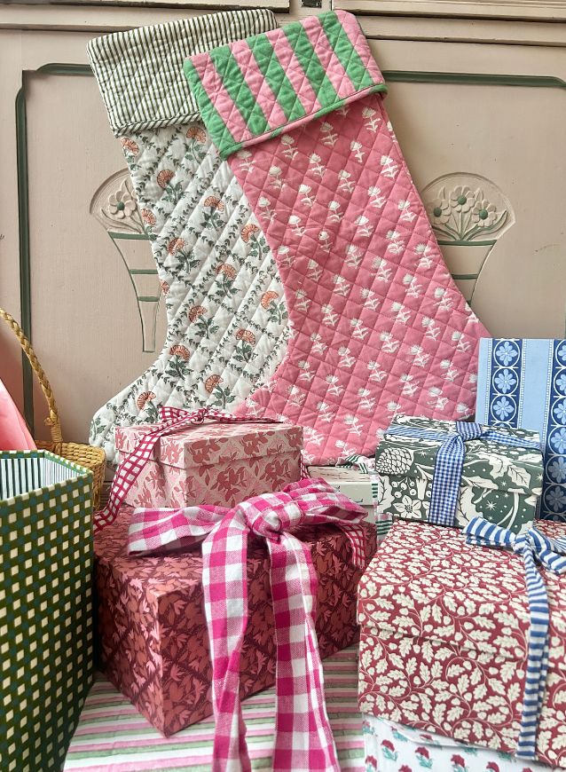 Hand Block Printed Bows