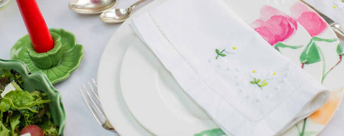 Embroidered Napkins The Charpoy