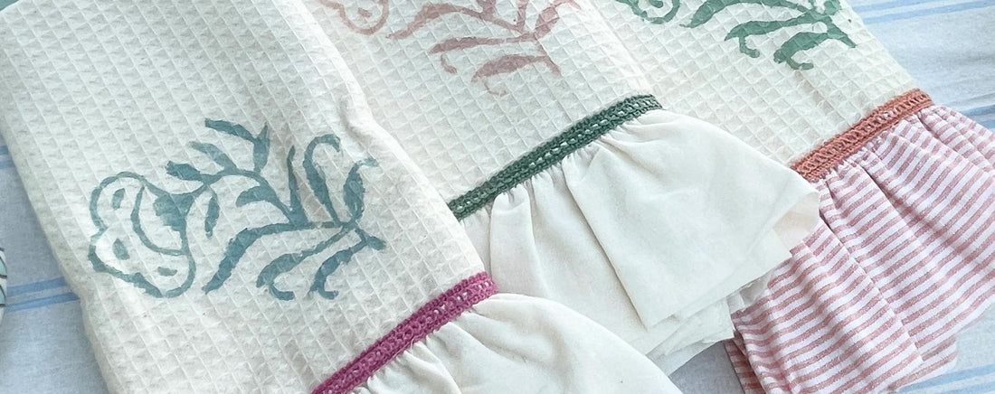 Organic Waffle Cotton Hand Towels The Charpoy