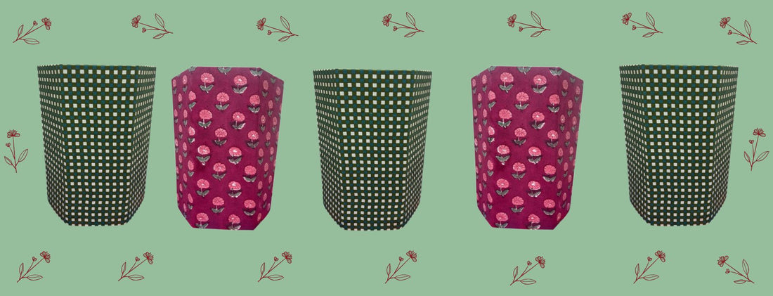 Handmade Waste Paper Bins