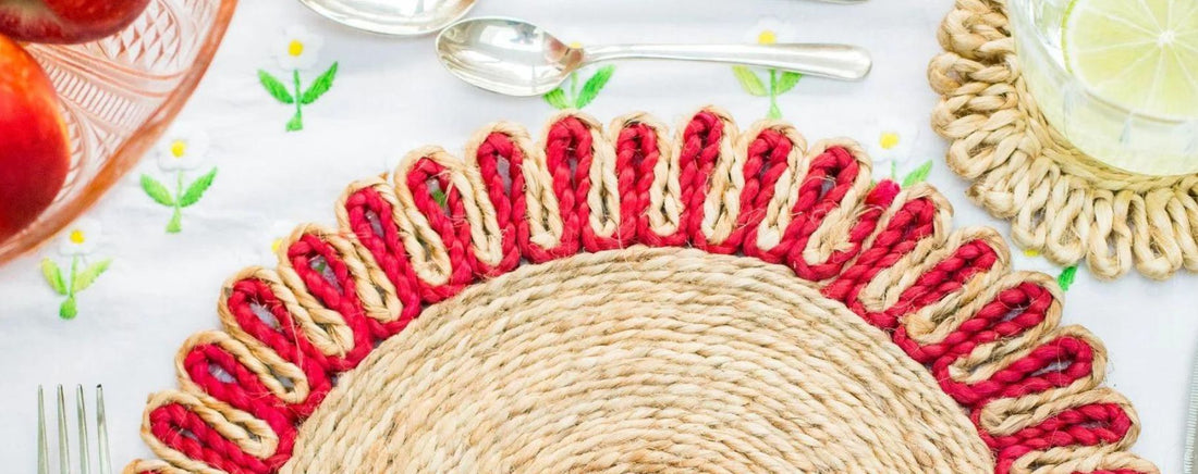 Scalloped Jute Placemats The Charpoy