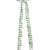 Petit Blue Flower Stripe  Hand Block Printed Bow