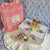 Cherry Blossom Flower Wood Blockprinting Kit - Frill Edged Cushion Cover The Charpoy