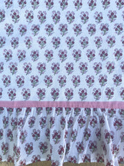 Cherry Red & Pink Table Cloth The Charpoy