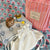 Dianthus Flower Blockprinting Kit - Drawstring Bag The Charpoy