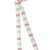 Turquoise And Red Stripe Bow
