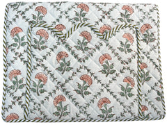 Scalloped Green Lattice Laptop Cover