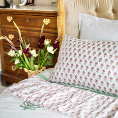 Lily Flower Pillow Cover With Ties The Charpoy